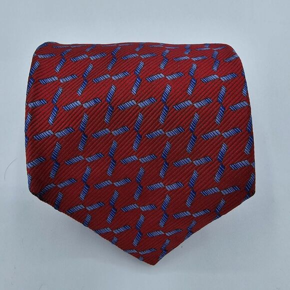 Mens Necktie Jos. A. Banks Silk, Suit, Formal, Size 59.5 x 4 Inches Red vintage - Picture 1 of 6